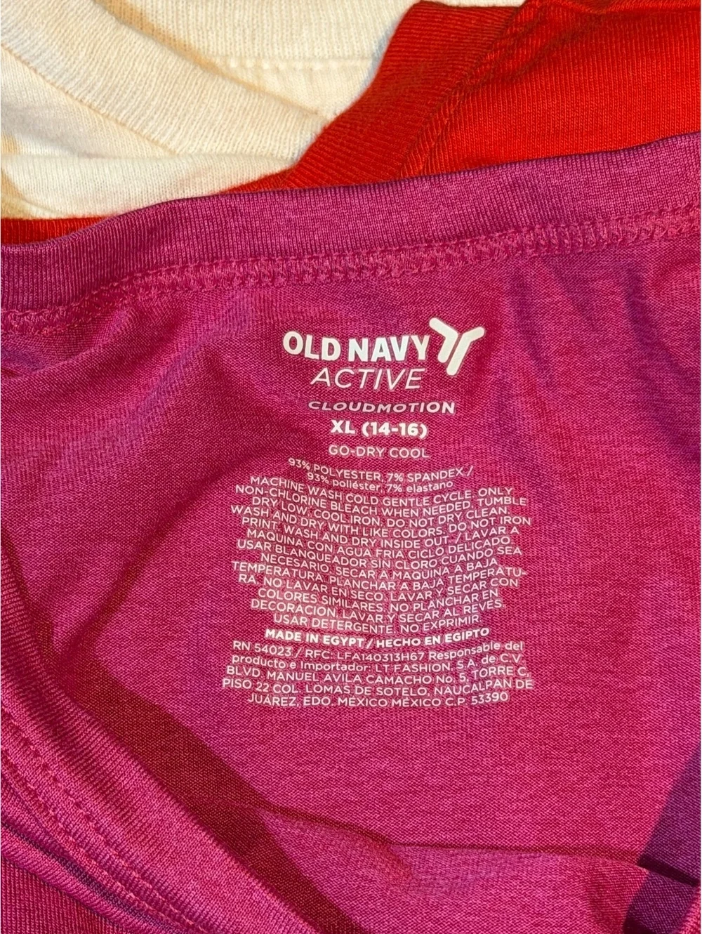 Old Navy Active XL (14-16) Pink Graphic 'Jump Shot' Short Sleeve T-Shirt